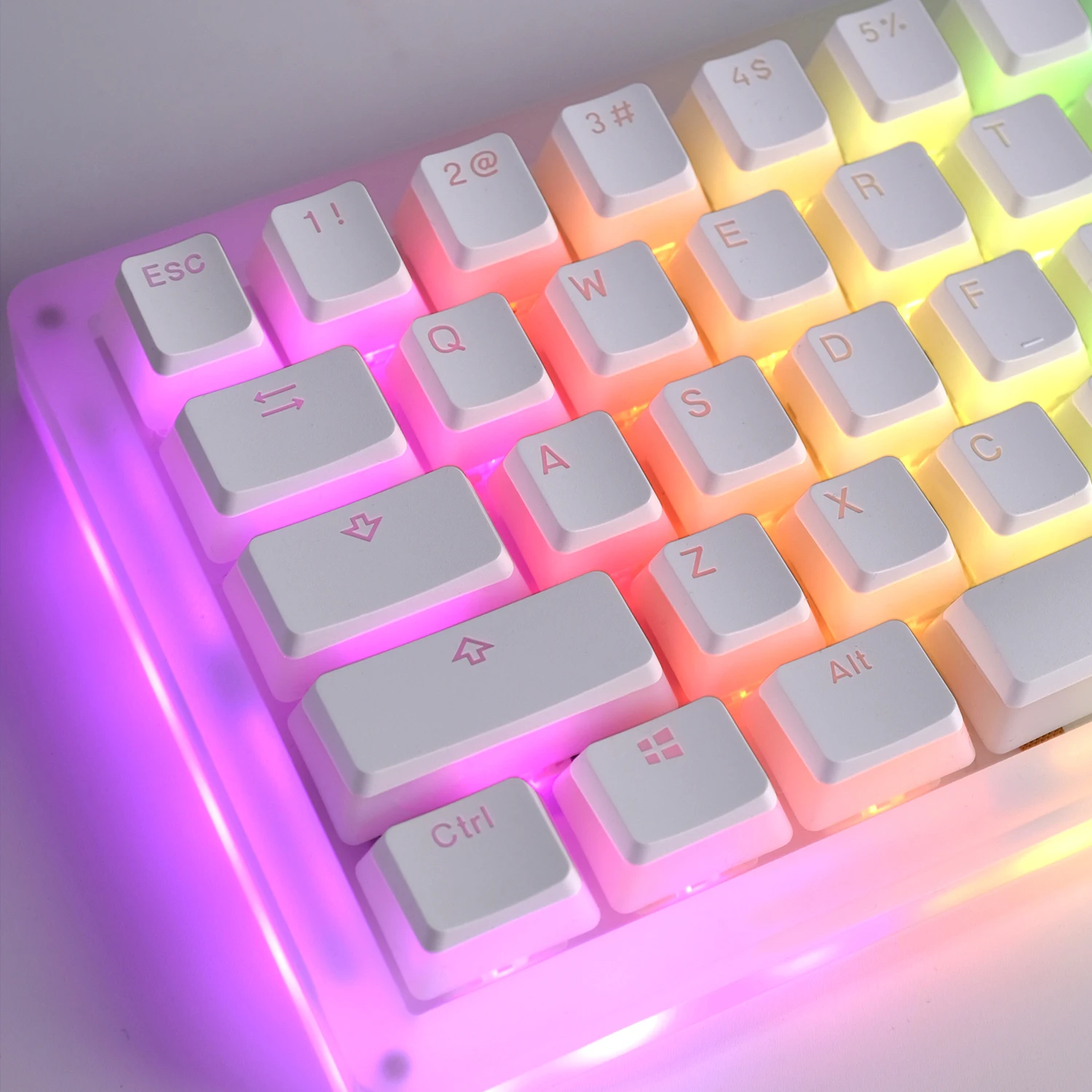 Teclas PBT de perfil OEM, kit de Teclado mecánico con 108 teclas Pudding para Cherry MX Switch, RGB, retroiluminado