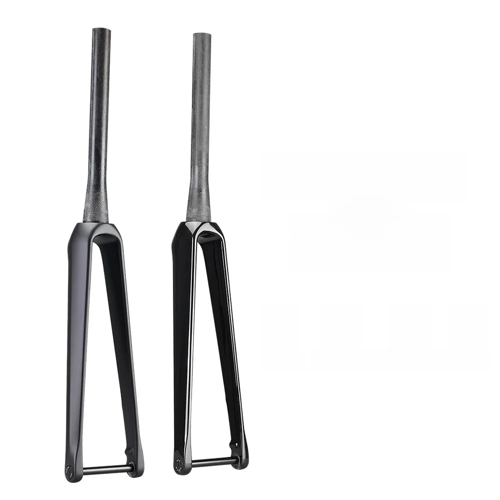 AliExpress Airwolf AIRWOLF Carbon Road Fork 700C Thru Axle 100*12mm UD Disc Brake 140/160mm Carbon Bike Forks Tapered Carbon Road Bicycle Fork