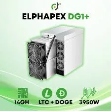 br New ELPHAPEX DG1+ DogecoinLTC Asic Hashrate of 14000Mhs for a power consumption of only 3920W