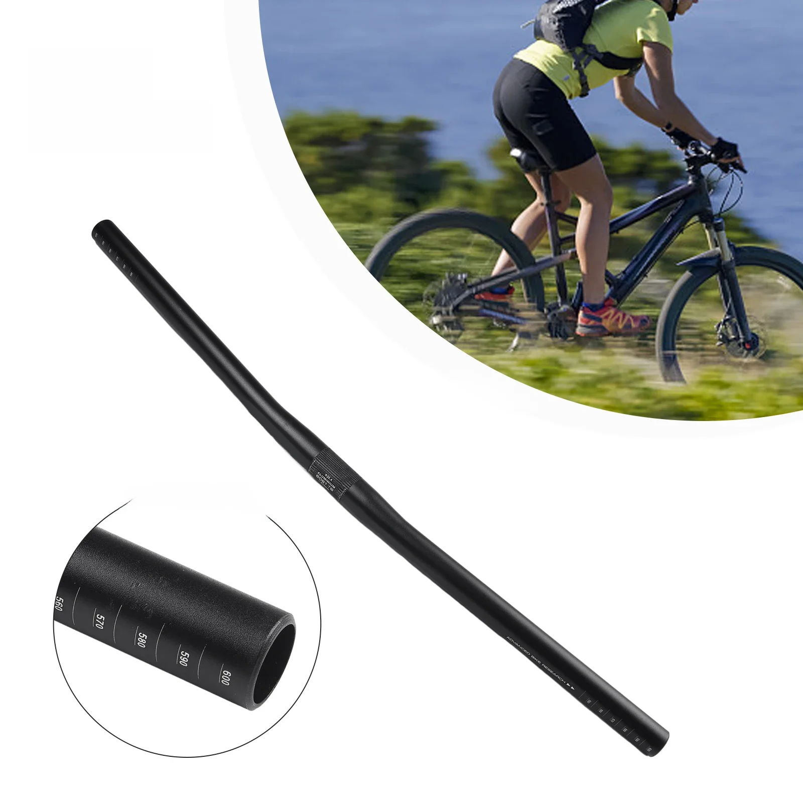 AliExpress 1pcs New Aluminium Alloy Handlebar MTB Mountain Bikes 600mm Riser 25.4mm Bar Accessories For Cycling