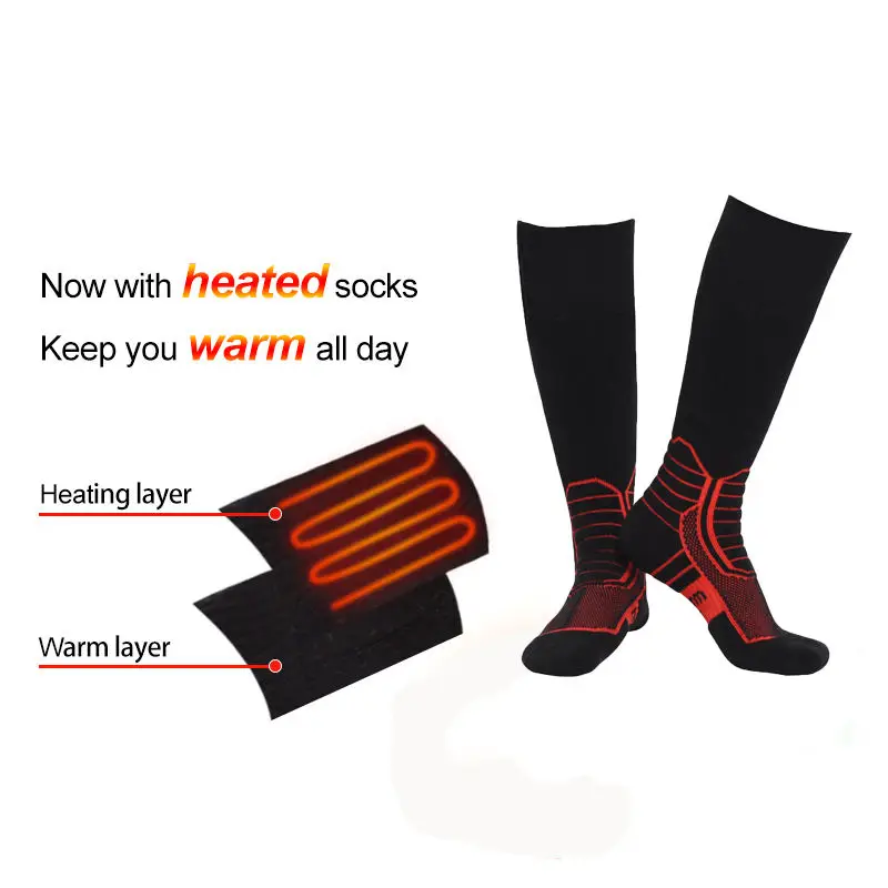 Remote Control Heated Socks for Men Women, Rechargeable Electric Socks, Thermal Socks Foot Warmer for Outdoor Riding  Hiking