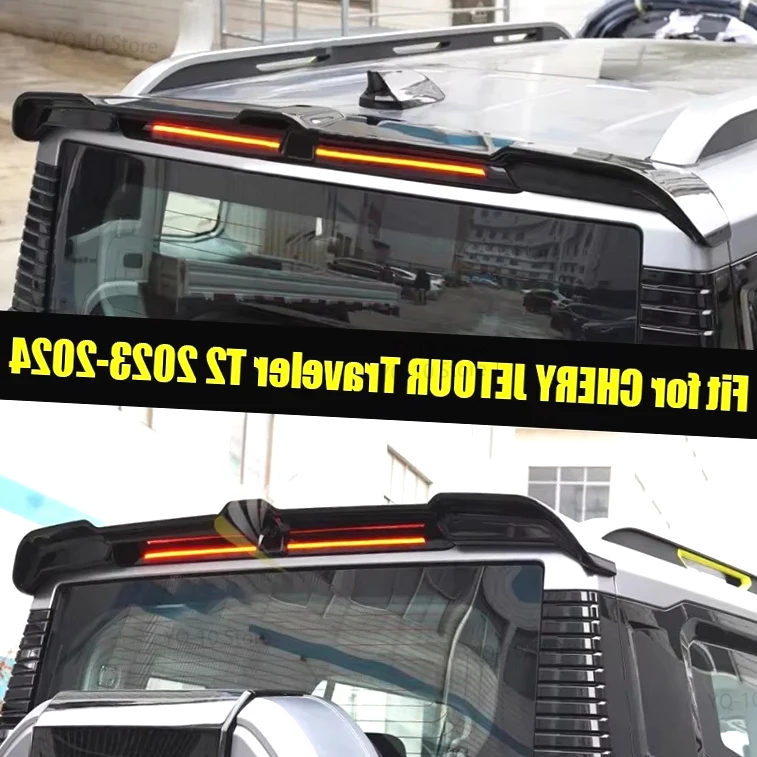 

For CHERY Jetour Traveller T2 2023~2025 Rear Spoiler Top Wing Car Exterior Trim Upgrade High Performance Tail Wing