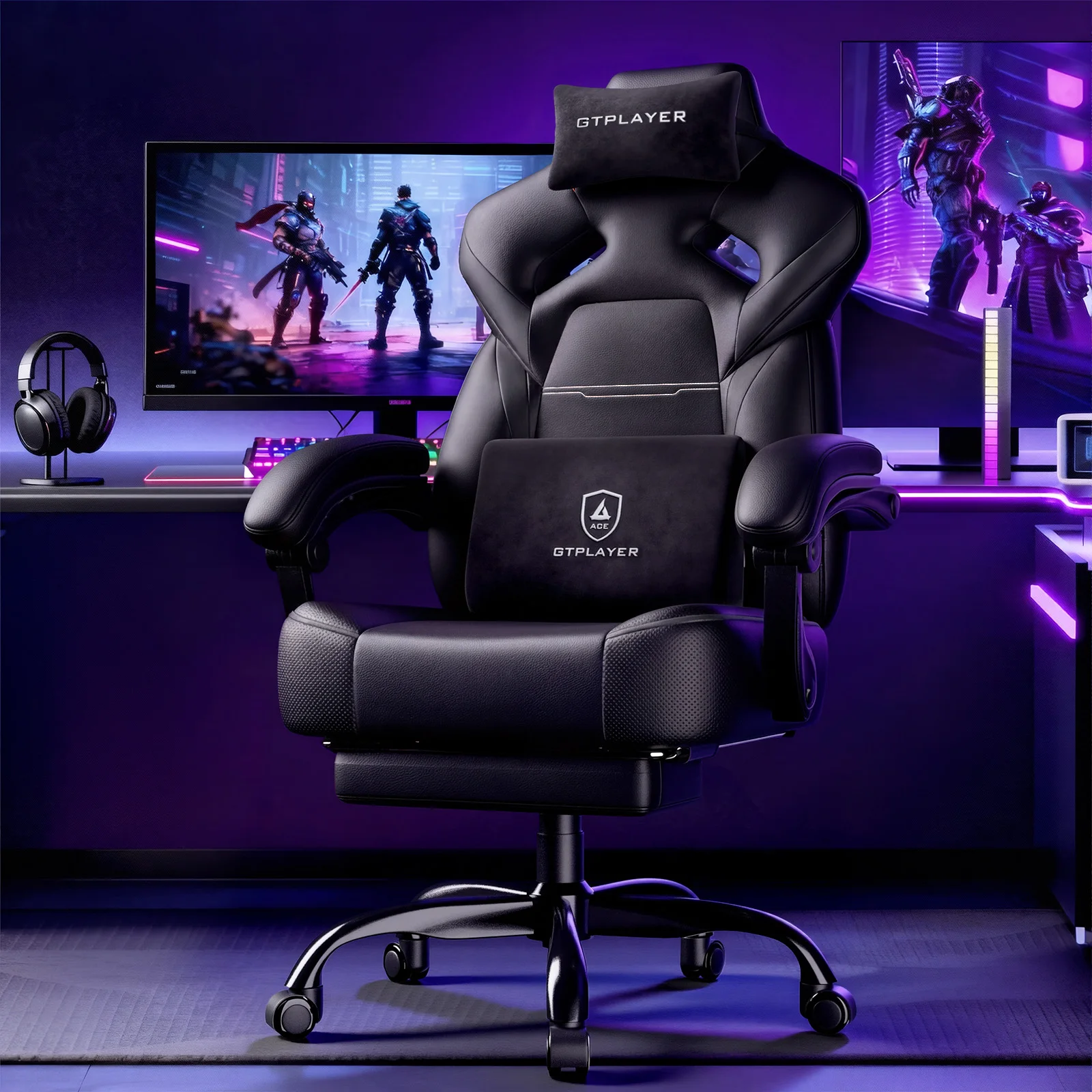 Fotel GTPLAYER Krzesło gamingowe z podnóżkiem z EU za $123.72 / ~470zł
