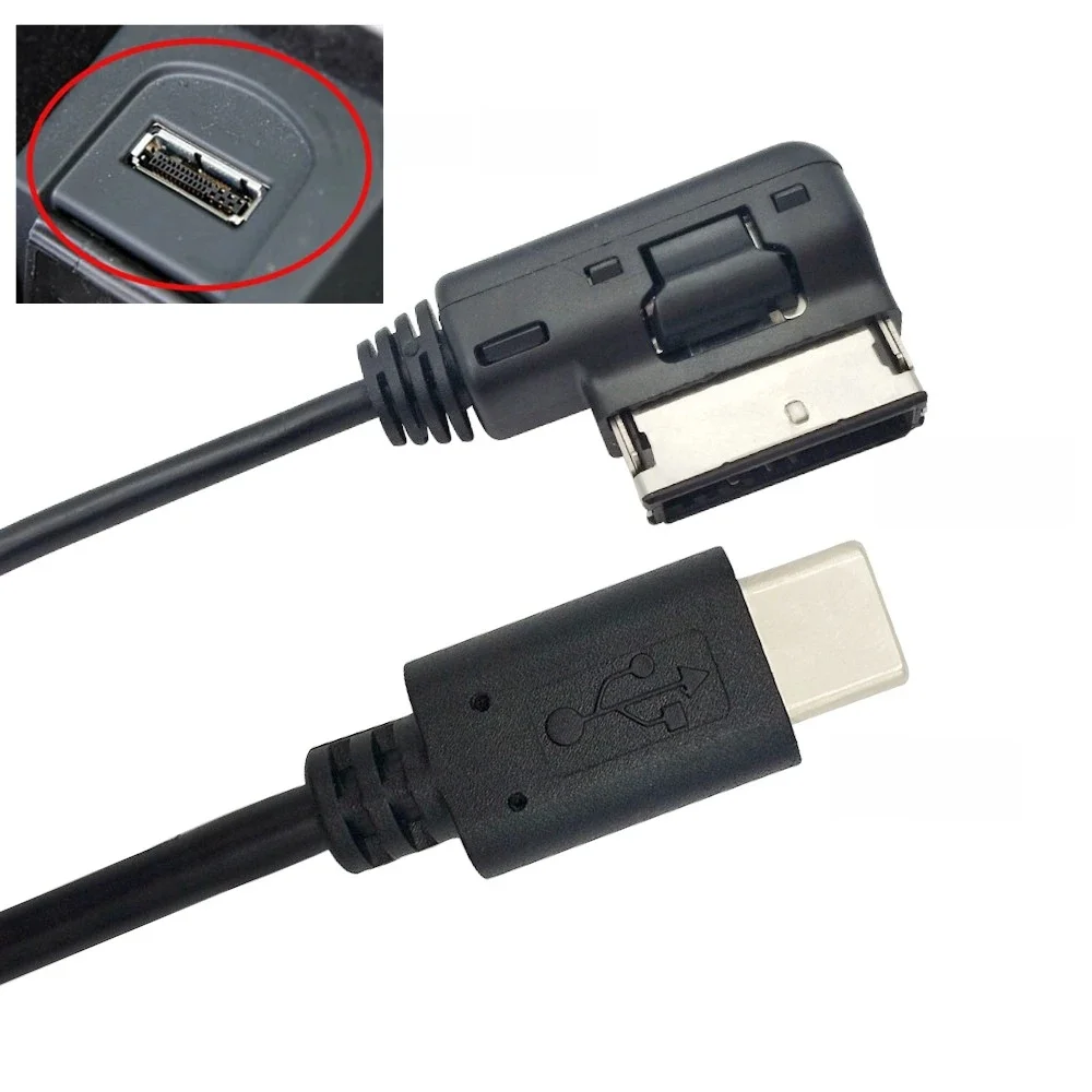 Interfejs MDI/AMI ami do złącza typu C Kabel USB C do ładowania Zasilanie Kabel USB C do ładowania samochodowego Audi/Volkswagen — zdjęcie produktu 5