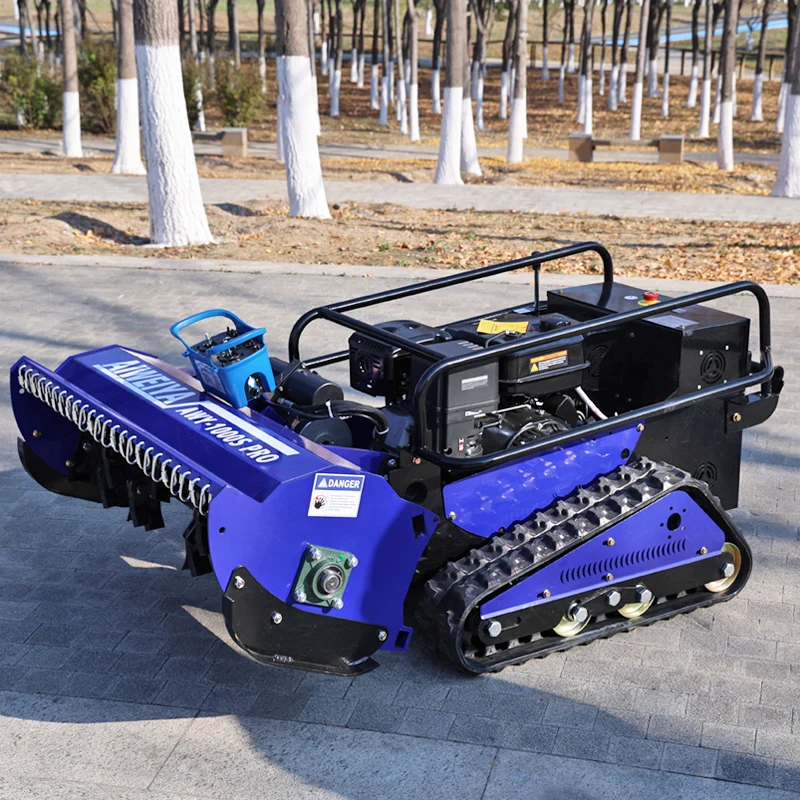

Customized High-Efficiency Tracked Intelligent Remote-Controlled Lawnmower with 800/1000mm Cutting Width for Lawn Maintenance