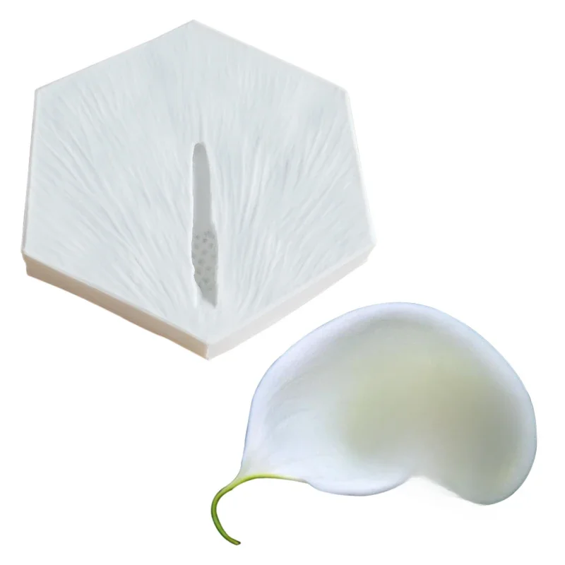 Calla Lily Stamen Silicone Mold Petal Veiner Cake Decorating Fondant Clay Flower Sugarcraft Gumpaste Molds M2300 — zdjęcie 2