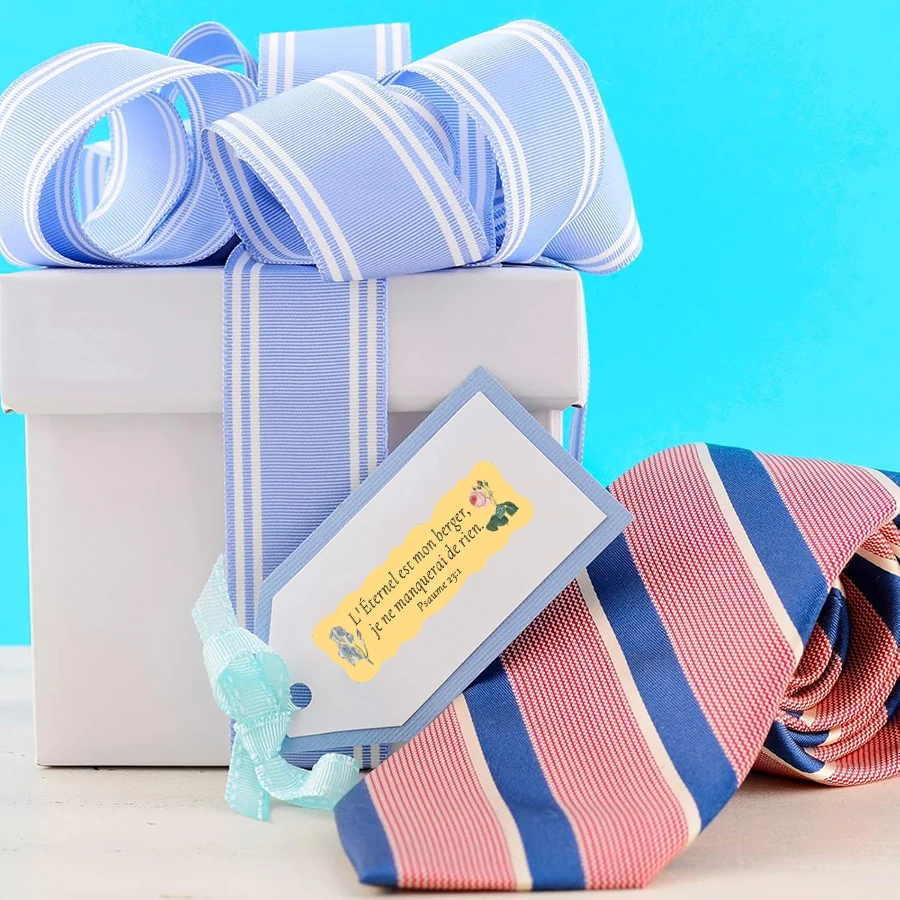 200 Pcs French Bible Verse Stickers – Floral Scripture Labels with Inspirational French Verses, Aesthetic Watercolor Designs