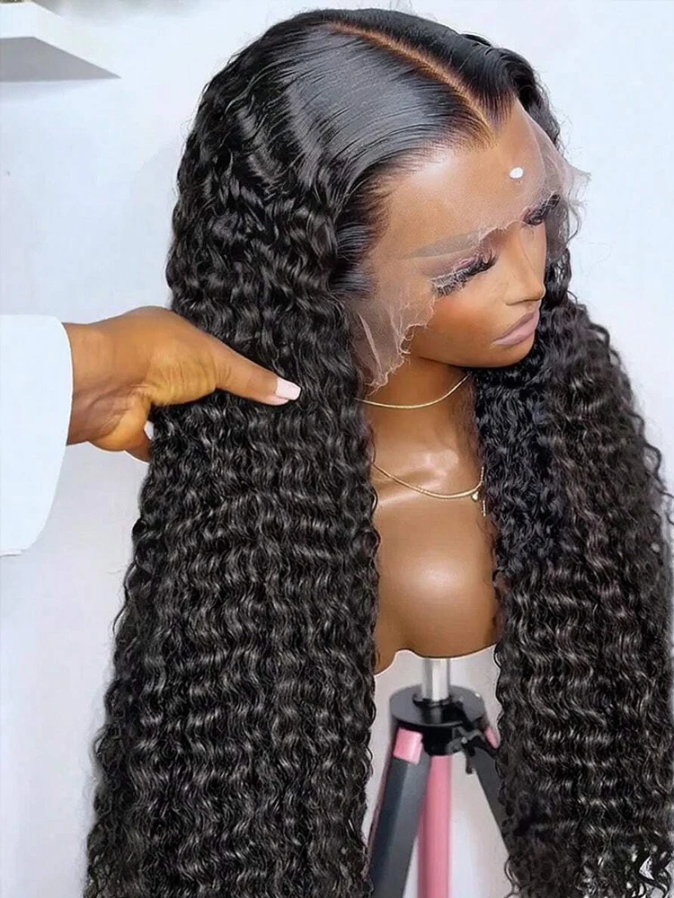 

200 Density 40 Inch 13x6 Deep Wave Hd Lace Frontal Wigs Human Hair curly wigs Water Wave 13x4 Lace Front Wig For Black Women Wig