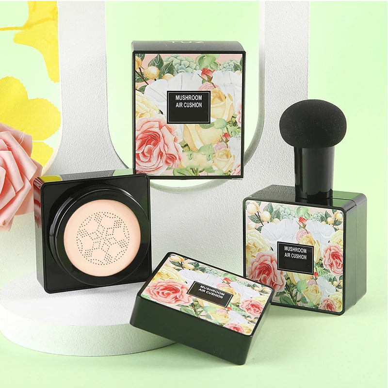 Mushroom Head Air Cushion CC Cream Foundation Makeup Skin Whitening Moisturizing Face Base Concealer Brighten Face Base Tone