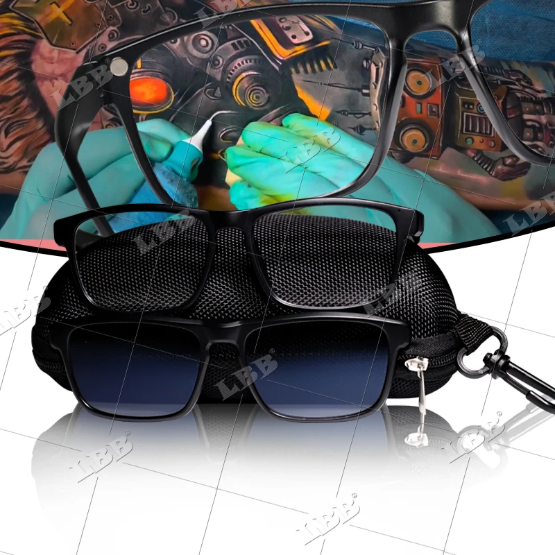 High Quality Reduce Reflected Tattoo Filter Eye Protection Glasses High Definition Multi Scene Use Tattoo Cpl glasses For Art