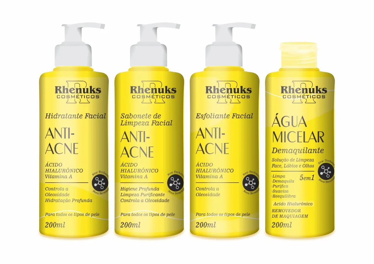 Kit SkinCare Tratamento Facial Anti-Acne e Espinha