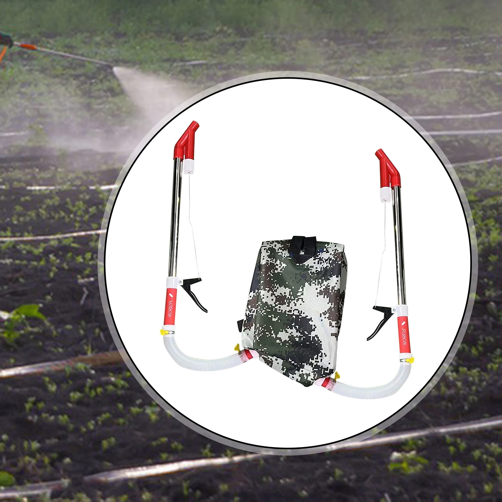 Fertilizer Spreader Efficient with Knapsack Ergonomic Handle Design Manure Spreader for Vegetables Garden Lawn Agricultural Farm