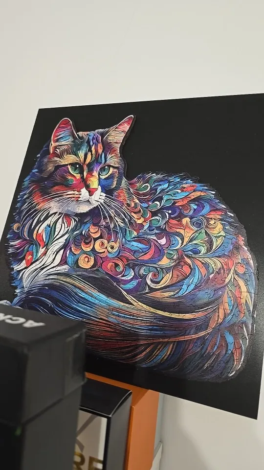 100-300 Pcs Animal Wooden Puzzle Irregular Wood Jigsaws Intelligent Dog Cat Puzzles for Adults Kids Holiday Gift Decoration photo review