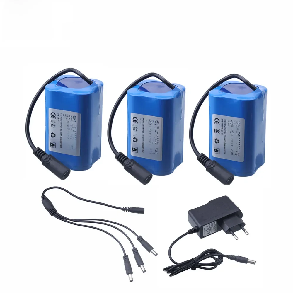 7.4V 12000mAh Batterij met USB Lader Voor T188 T888 2011-5 V007 C18 H18 Afstandsbediening RC visaas Boot Reserve Batterij Onderdelen - afbeelding 2