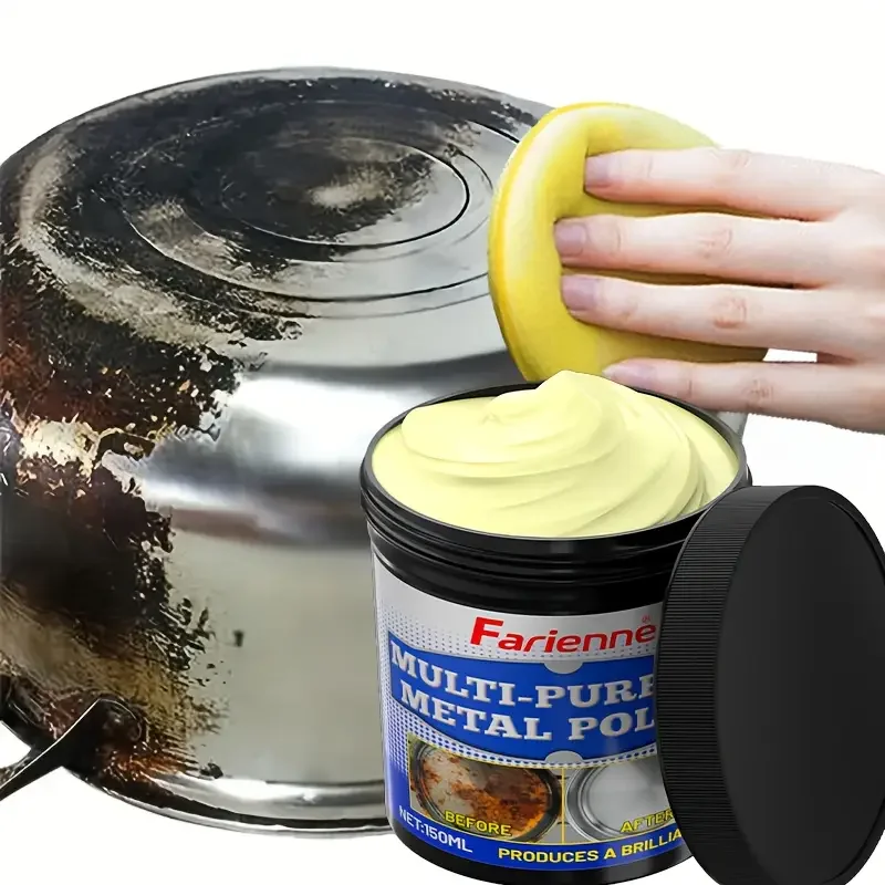 Multi-purpose metal polish,suitable for stoves,range hoods,cookware and sinks,restore luster,provide long-lasting protection