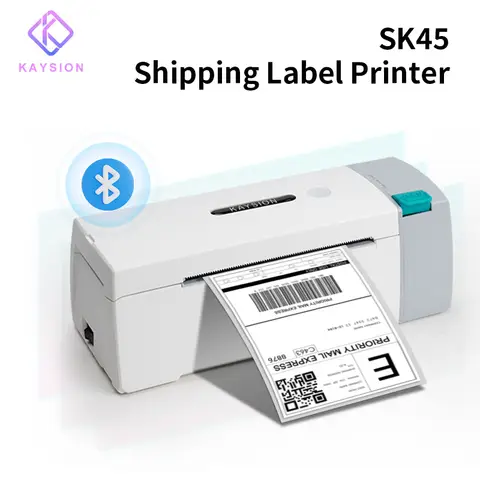 KAYSION Thermal Label Printer Portable No Ink Required 4x6 for Small Business WiFi Bluetooth USB High Speed Express Airway Bill