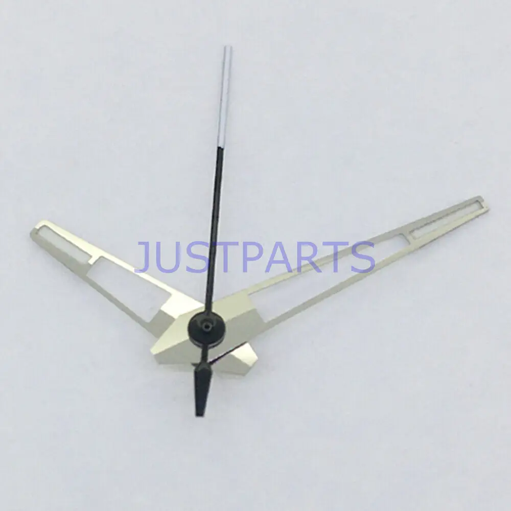 Green Luminous Silver Trim Watch Hands