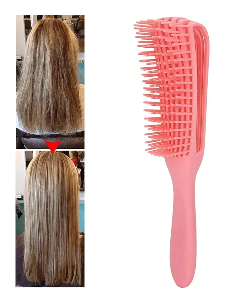 Hair brush unraveling comb curly hair woman