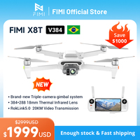 FIMI X8T Drone Thermal Infrared Lens Triple Camera Gimbal RokLink 5.0 20KM Transmission AI Super Night Video 4K GPS Quadcopter