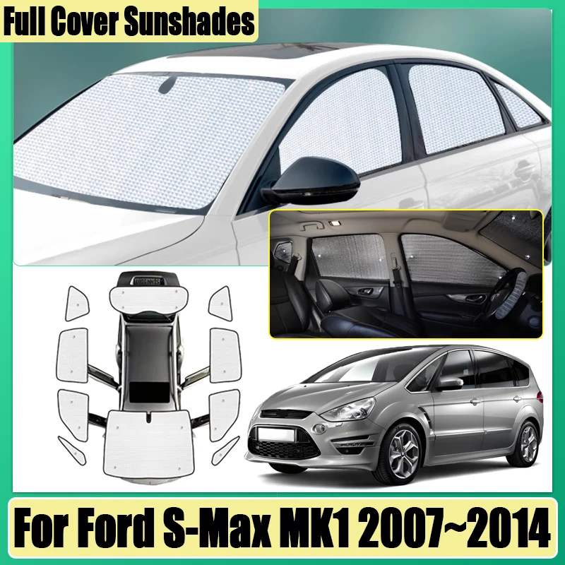 

Оконный козырек для Ford S-Max MK1 2007 2008 2009 2010 2011 ~ 2014 автомобильные покрытия солнцезащитные козырьки анти-УФ-блоки конфиденциальности автоаксессуары