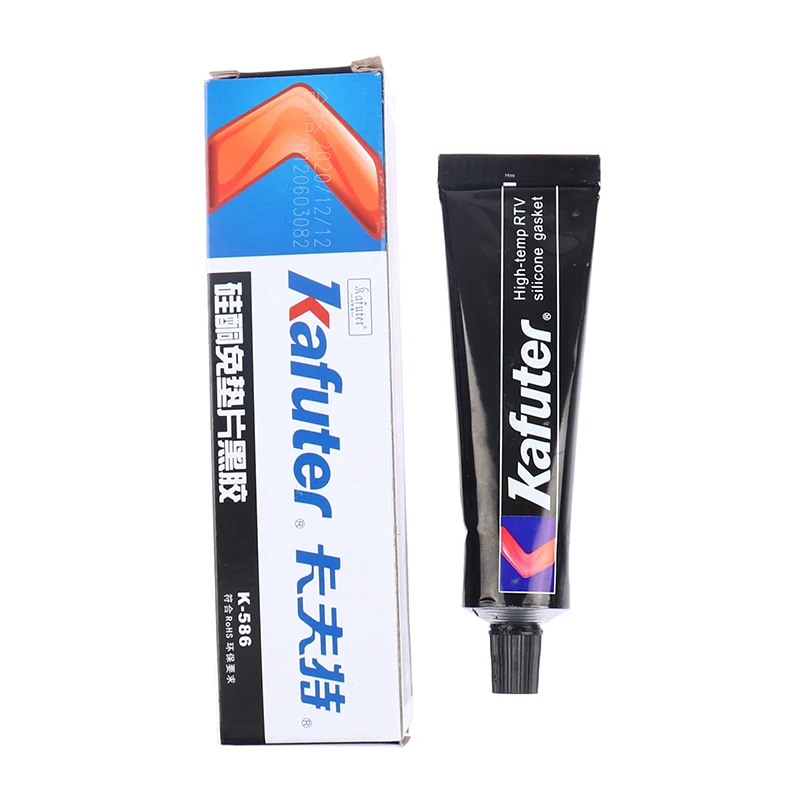 

Black Sealant Silicone K-586 55g Waterproof To Oil Resist High Temperature Silicone Free-Gasket Repairing Glue For Kafuter