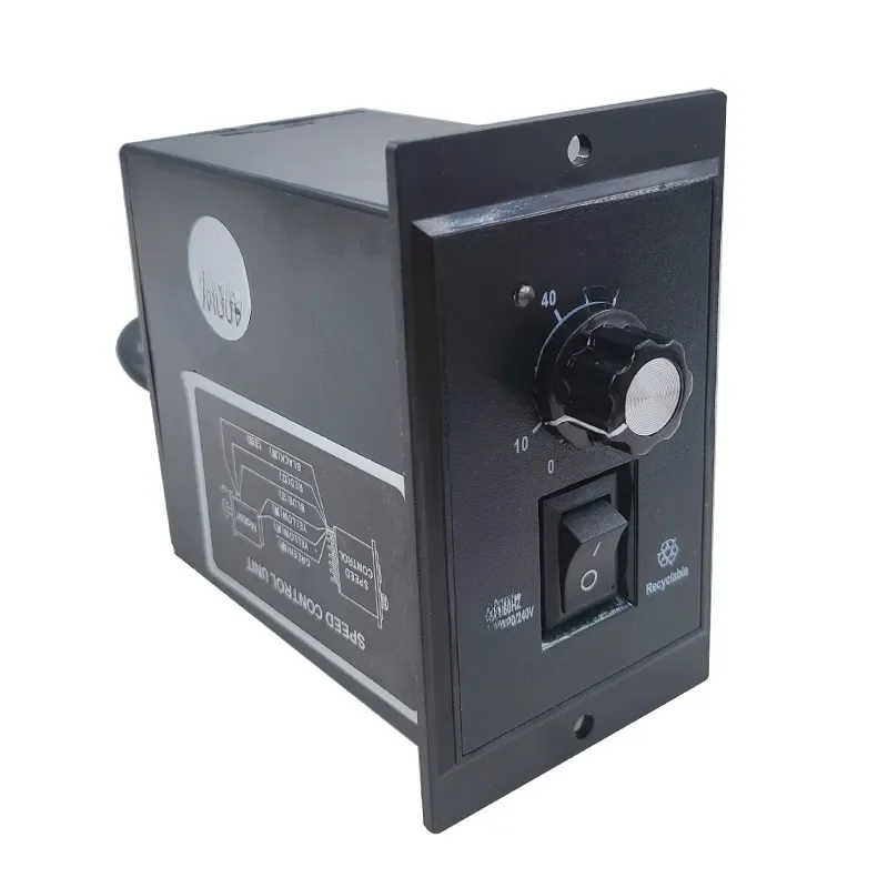 US-52-B 220V 400W regulator prędkości prądu przemiennego do przodu do tyłu z kondensatorem filtrującym regulator prądu przemiennego sterowanie silnikiem 5W 60W 250W 300W — zdjęcie 2