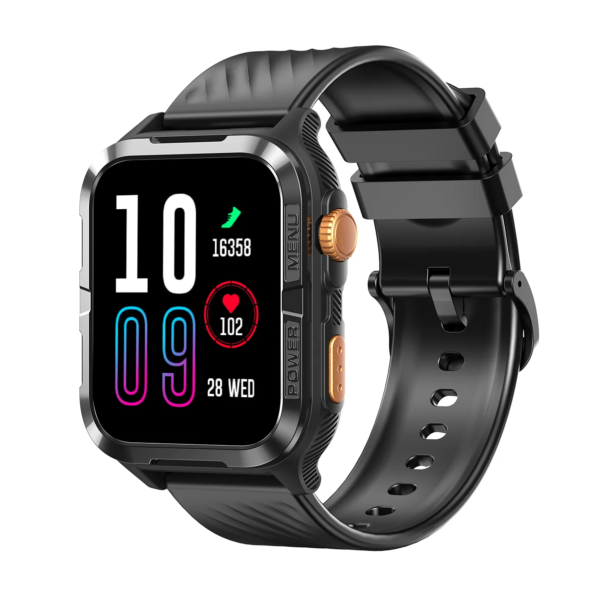 Reloj Inteligente Blackview W10 Pro con GPS, IA, Asistente de Voz, Pantalla de 1.83'', 600mAh, Llamadas Bluetooth, Resistente al Agua