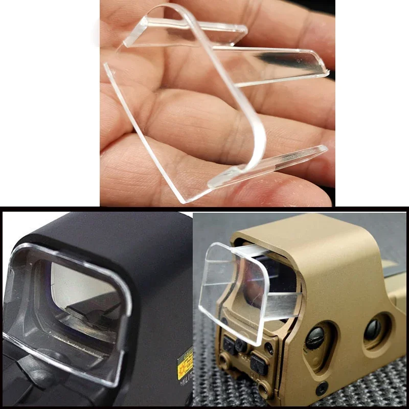 Tactical Limpar Acrílico Protetor de Lente, Caça Visando Capa, Holográfica Vistas, EOTECH 551, 552,