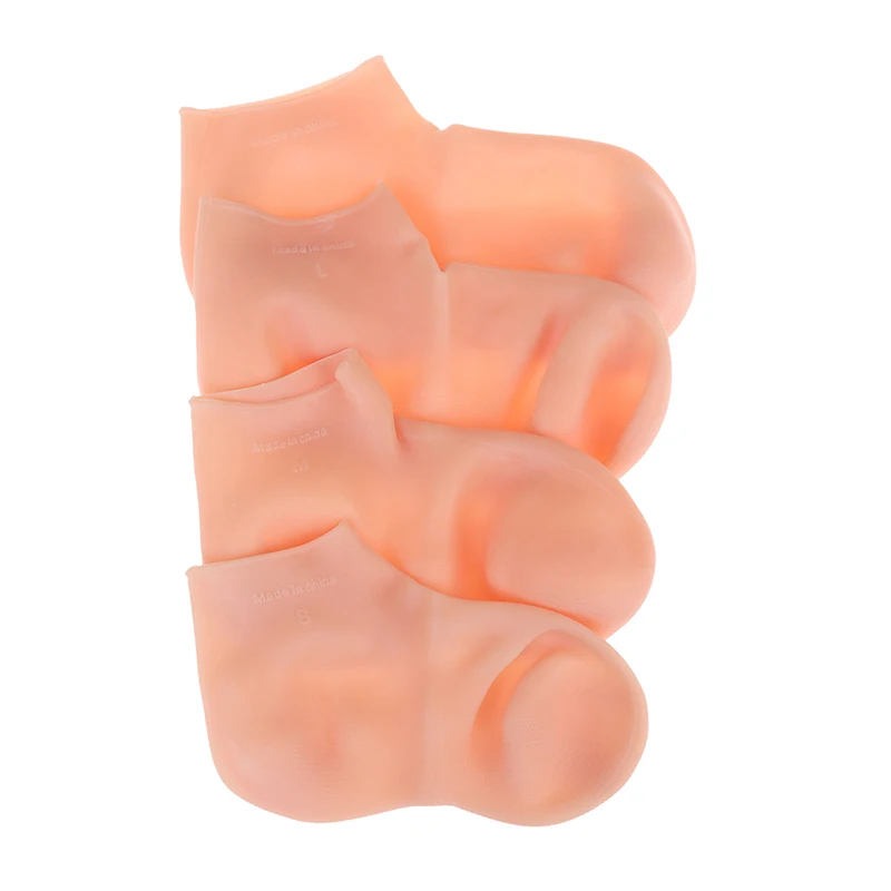 جوارب سيليكون للعناية بالقدم مضادة للتشقق ، جل ترطيب ، حماية سبا ، زوج واحد #2