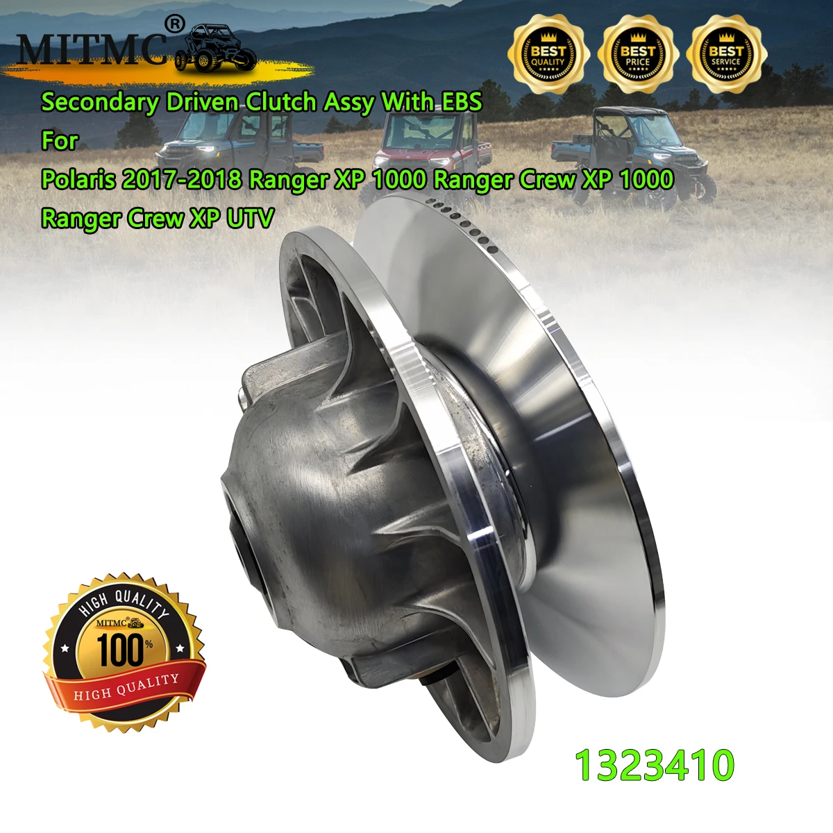 القابض الثانوي Assy مع EBS لـ Polaris 2017-2018 Ranger XP 1000 Ranger Crew XP 1000 Ranger Crew XP UTV 1323410