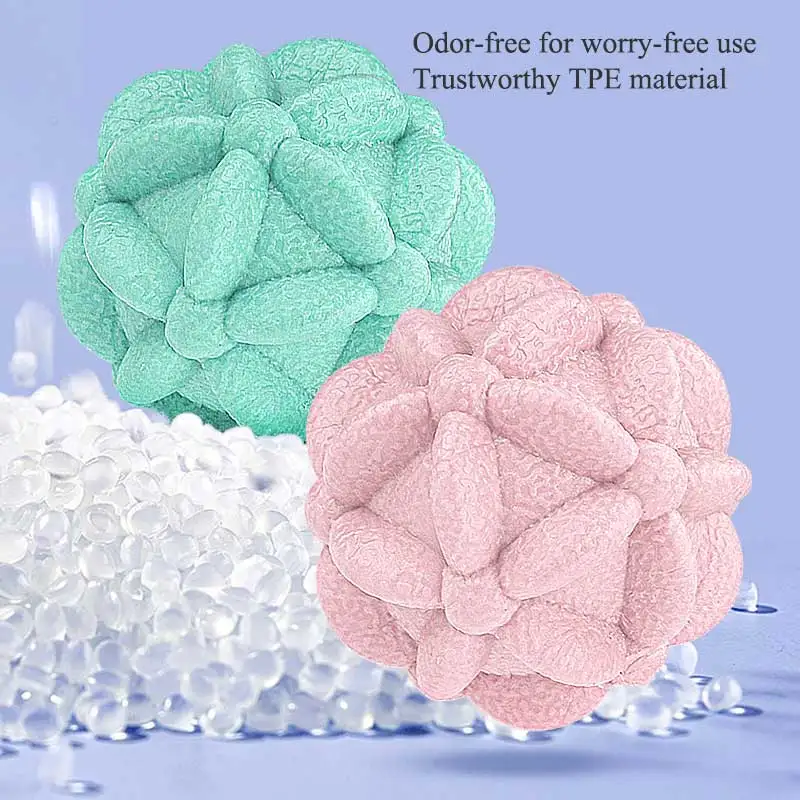 5PCS morbido elastico solido petalo Fascia Ball per il rilassamento delle gambe massaggiatore per il corpo massaggio Fitness rullo muscolare per fascite plantare