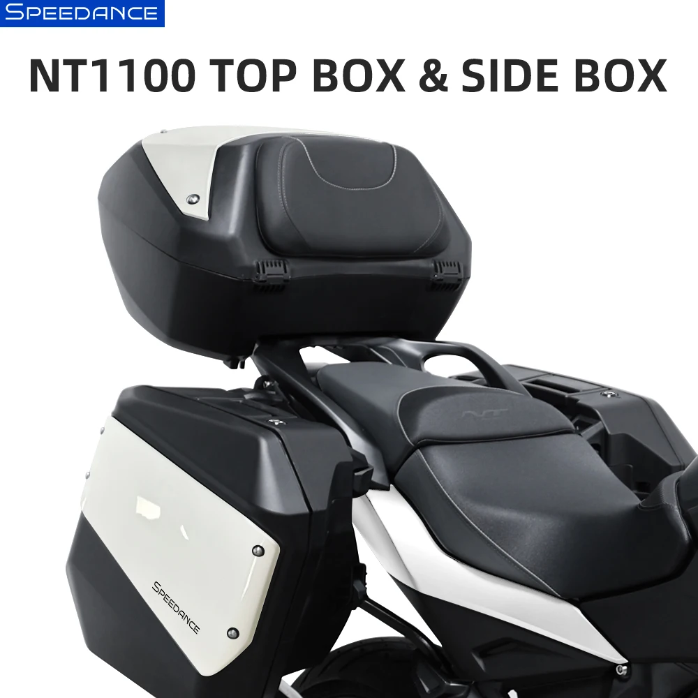 SPD Heavy Duty Tail Box for Honda NT1100 Motorcycle 3pcs Side Case & Top Box Set Waterproof Safe Storage for Motorcycle Tail Box