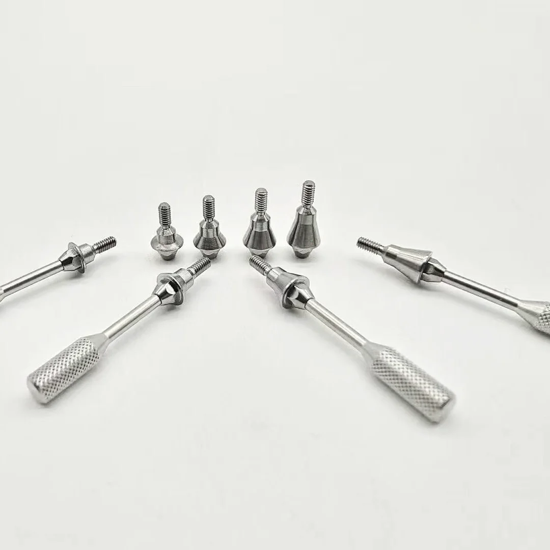 10Pcs Dental Multi Unit Straight & Angled Titanium Abutments 17° 30° 45° For Adin Dental Implant Accessories High Quality Alloy