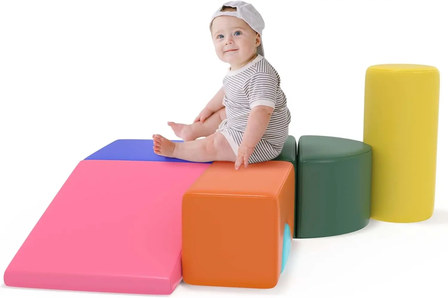 Blocs d'escalade en mousse, 6 pièces d'escalade et d'escalade en doux pour les tout-petits de 1 à 3 ans