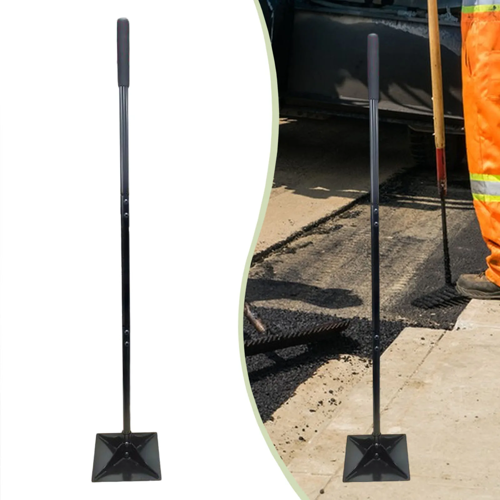 Hand Soil Compactor Tool for Landscaping Gravel Leveling Ground Repair Work Lightweight Garden Tamper for Professional Use