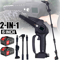 Cordless Extension Telescoping Pole Electric Chainsaw Scissors 2 IN 1 High Branch Saw Garden Pruning Tool For Makita 21V Battery