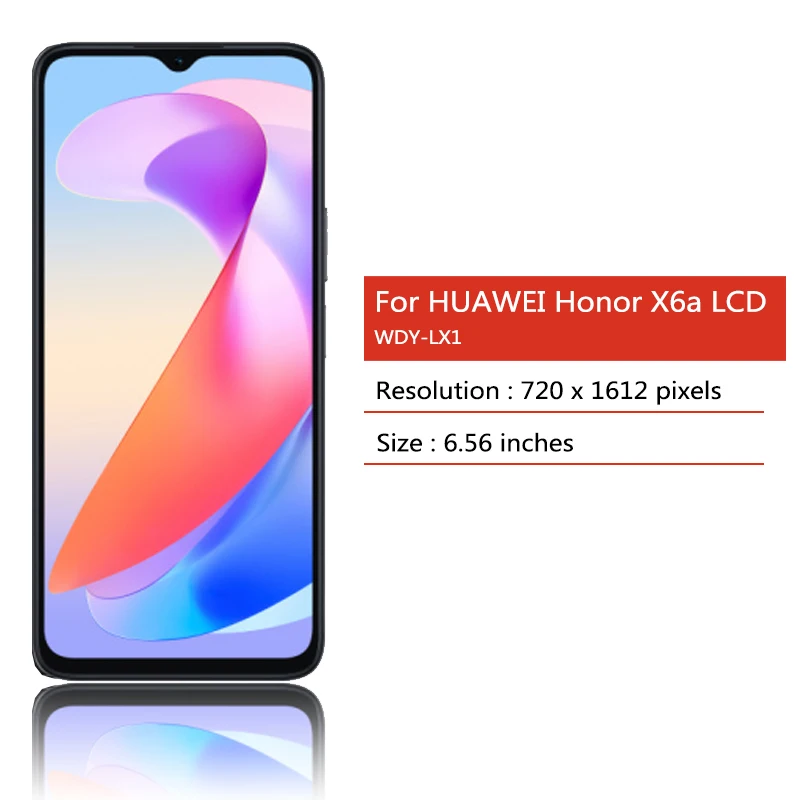 6.75 "Test X6A LCD dla Huawei Honor X6a wyświetlacz LCD ekran dotykowy wymiana zespołu Digitizer WDY-LX1 wyświetlacz