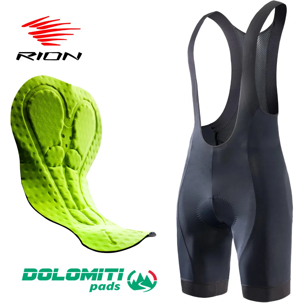 

RION Cycling Bib Shorts Men Culotte Ciclismo Hombre Elastic Interface MTB Mountain Bike Tights GEL Pad Shorts Breathable