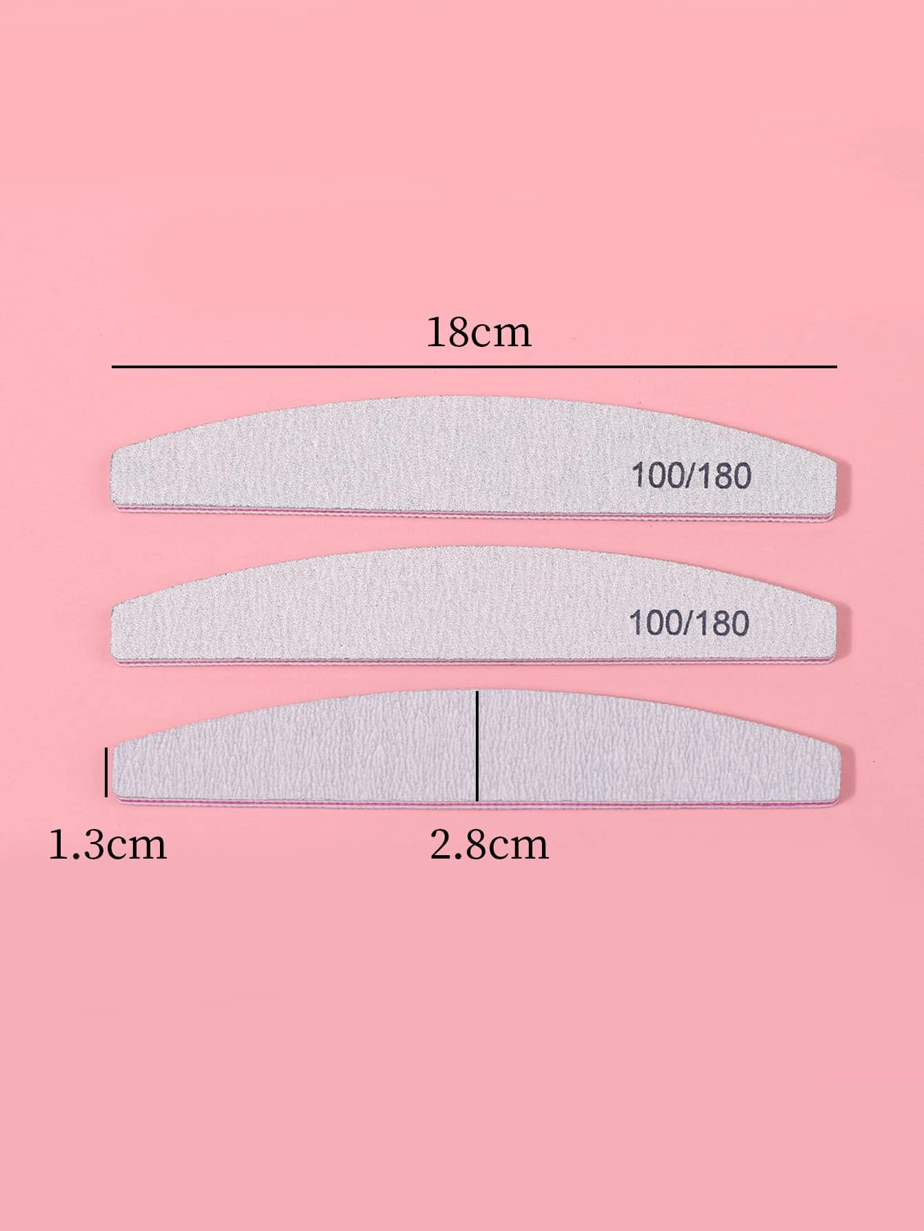 3/25/50/100 قطعة ملفات الأظافر المهنية 100 180 إيفا سميكة ملفات الأظافر نصف القمر الجير مسمار الملحقات والأدوات #5