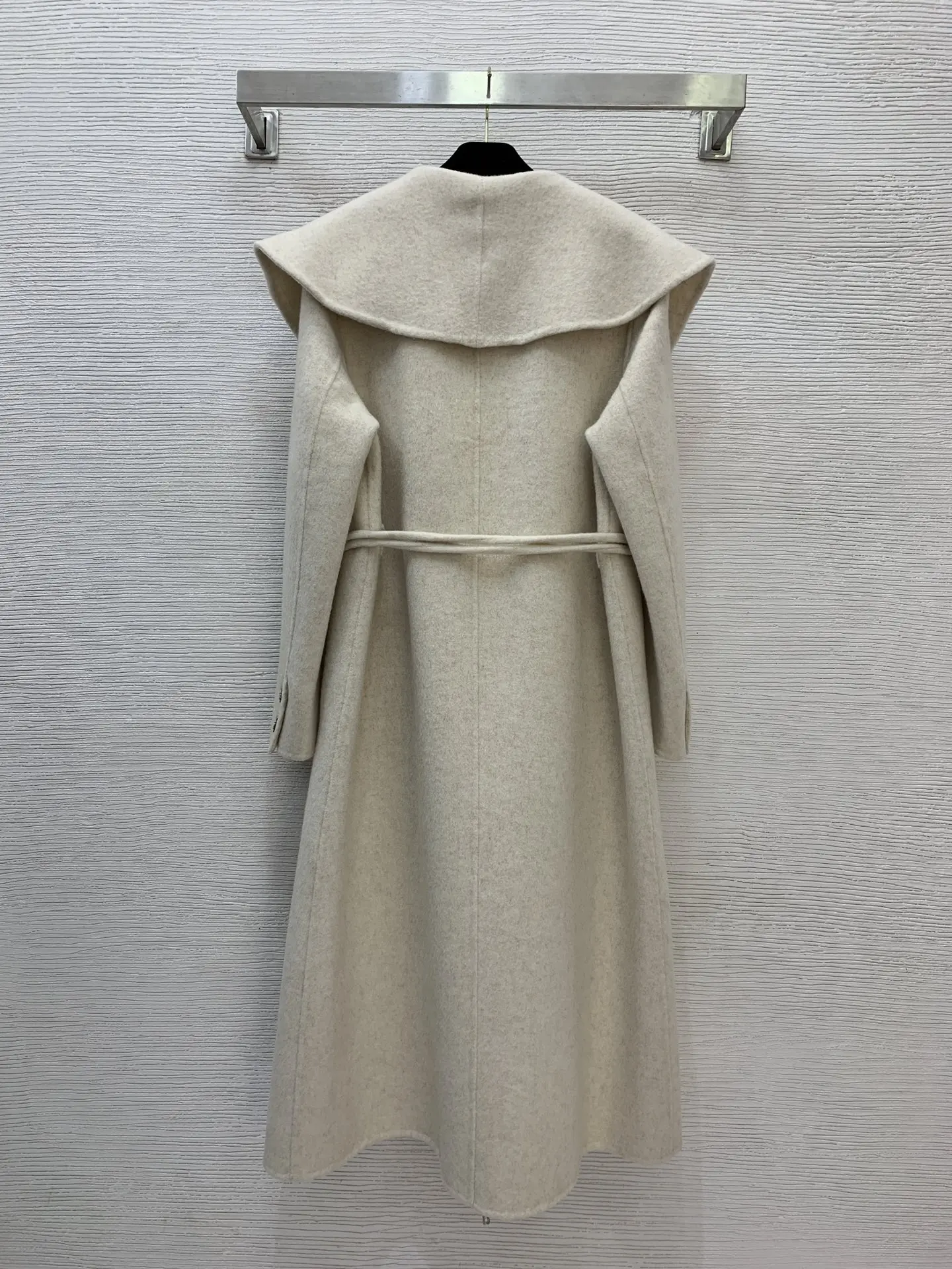 

Высококачественное двустороннее шерстяное пальто с лацканами, свободное утягивающее шерстяное пальто средней длины, куртка 213