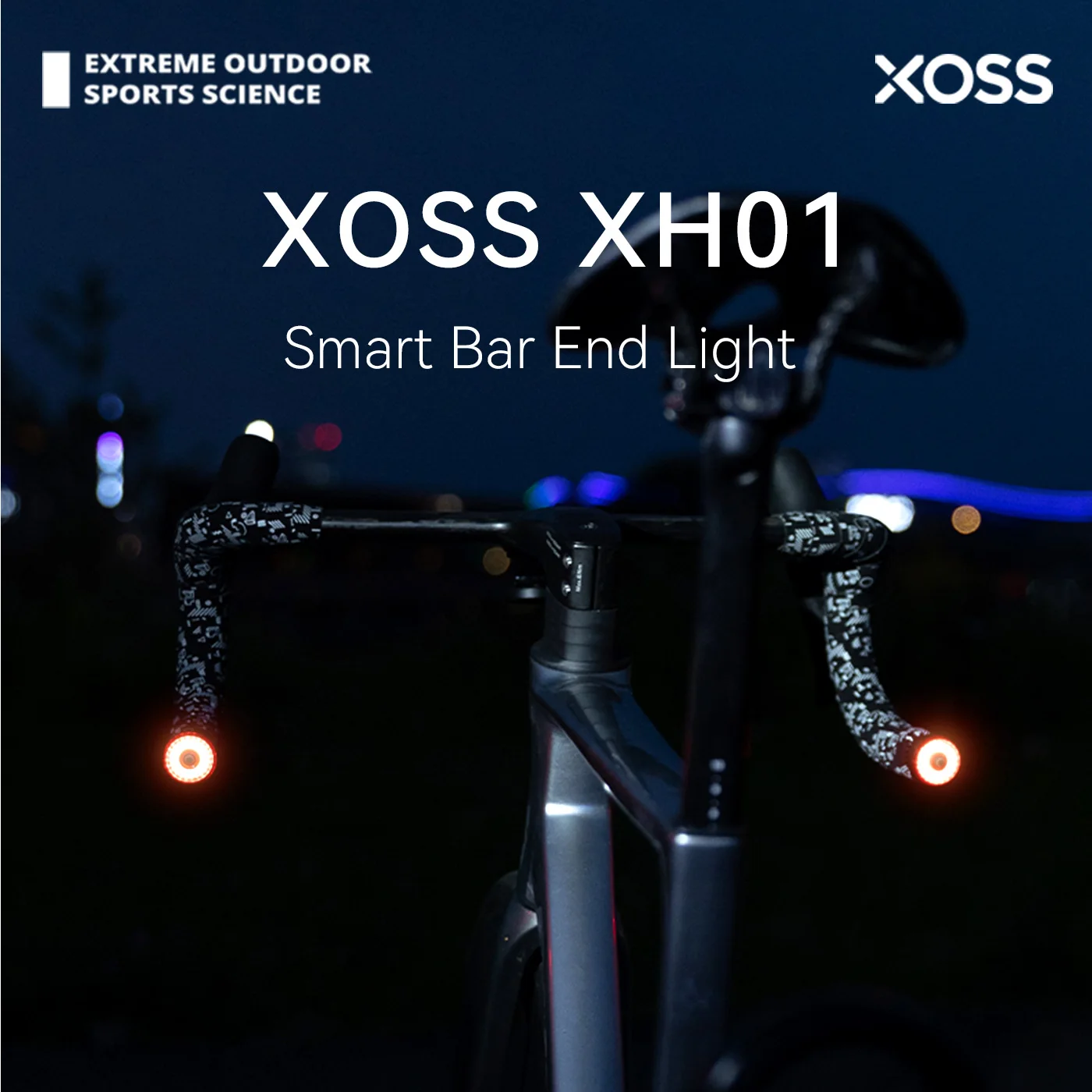 

XOSS Bar End Light Smart Brake Taillight Велосипедный руль Plug Lights Велосипедный водонепроницаемый безопасный сигнальный светильник для MTB шоссейных велосипедов