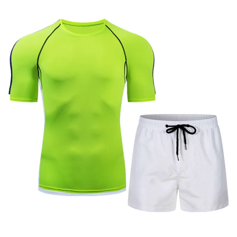 2022 Mesh Shorts Sets Men Navy Summer Breathable Oneck T shirt Shorts For Male Brand Running Basketball Short Sleeve Set