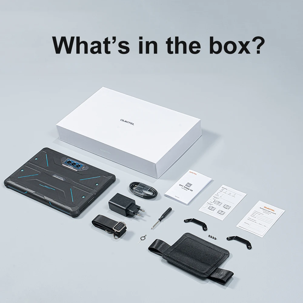 Oukitel RT7 TITAN 32000mAh 5G Rugged Tablets 10.1" FHD+ Display 12GB 256GB Android 13 Dimensity 720 Pad PC 33W Fast Charge