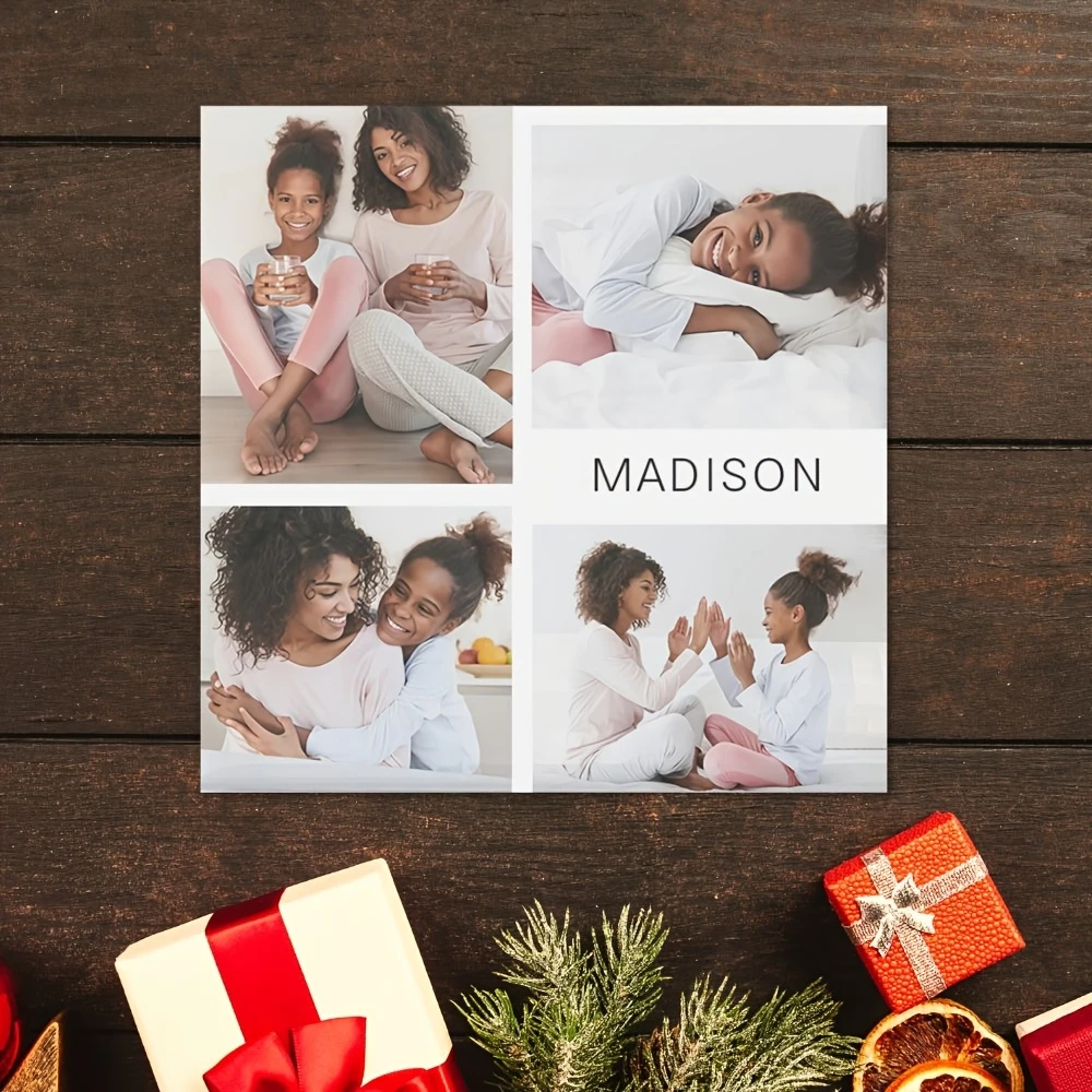 Personalized Photo Fridge Magnets Holiday Gift for Xmas Valentine Birthday Anniversary Family Couple Mother’s Day Souvenir