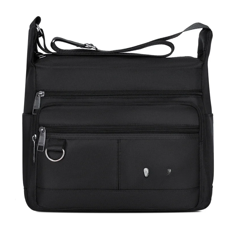 Mężczyźni Oxford torba podróżna na ramię Casual Crossbody torby dobra Qualtiy torebka męska torba podróżna Retro Tote torba na zamek błyskawiczny — zdjęcie 2