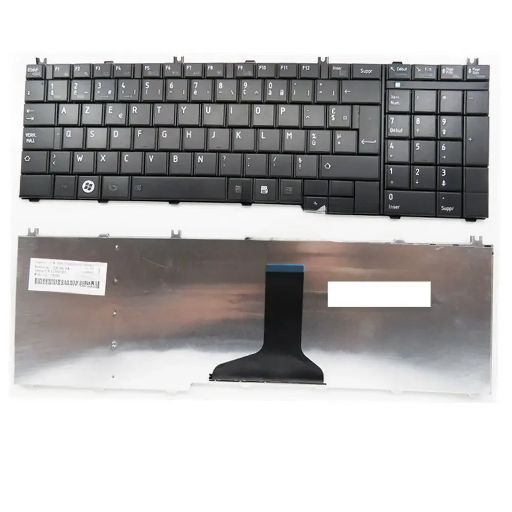 Francuski laptop klawiatura do Toshiba do satelity C650 C655 C655D C660 C670 L650 L655 L670 L675 L750 L755 l755d czarny FR — zdjęcie 2
