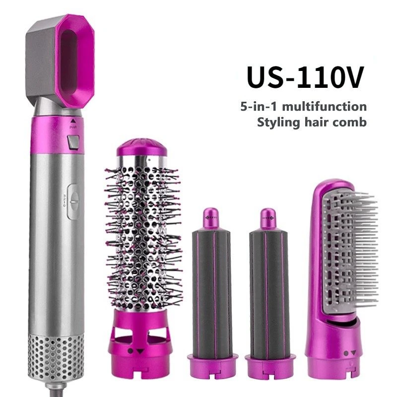 5 In 1 Hair Dryer Brush Straighthering Shaper 110V Hot Air Brush Professional Electric Modeling Tools