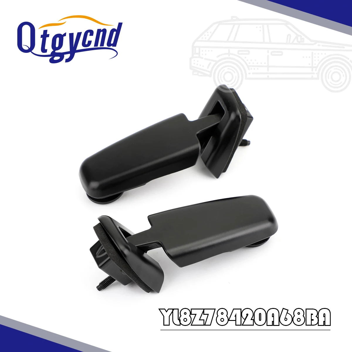 

New YL8Z78420A68BA Rear LH & RH Back Window Glass Hinge for Ford Escape 2001-2007 for Mercury Mariner 2005-2007 YL8Z78420A69BA