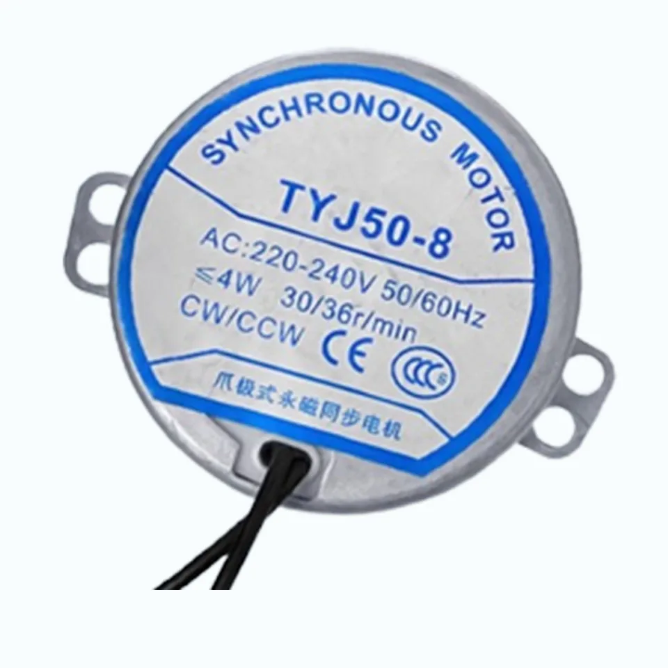 Hongyun Fan Rotating Leaf Fan High-speed Shaking Head Synchronous Motor 30/36r/Min Tyj50-8 Fan Guide Wheel Motor