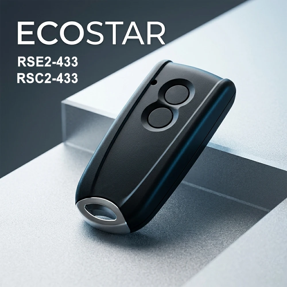 

For ECOSTAR RSC2/RSE2 Remote Garage Door Rolling Code Transmitter, 433.92MHz, Compatible with RSC2-433/RSE2-433 Series